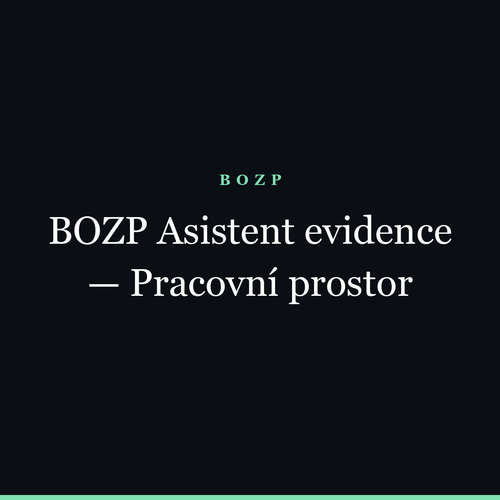 BOZP Asistent Records — Workspace