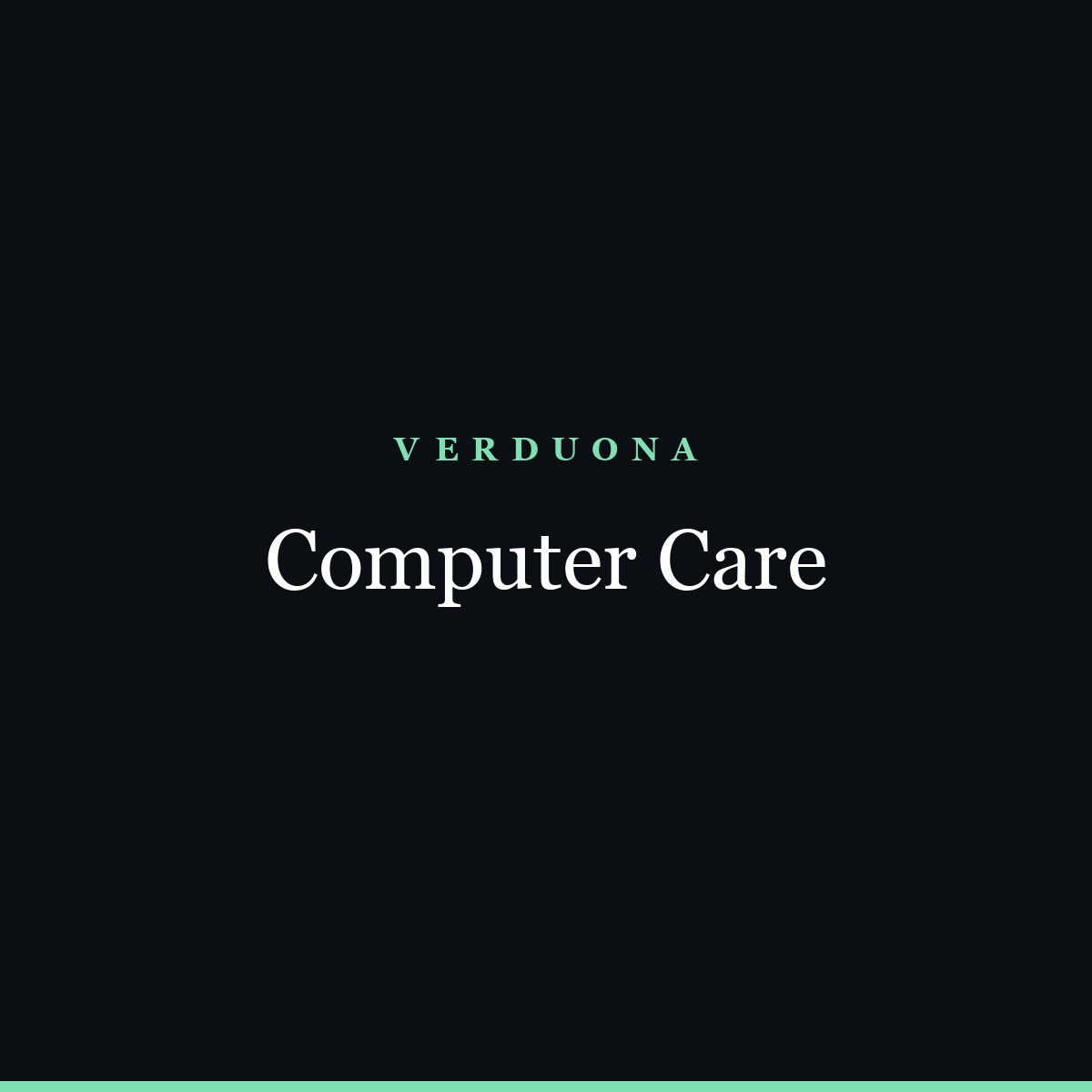 Computer Care — agent-managed maintenance