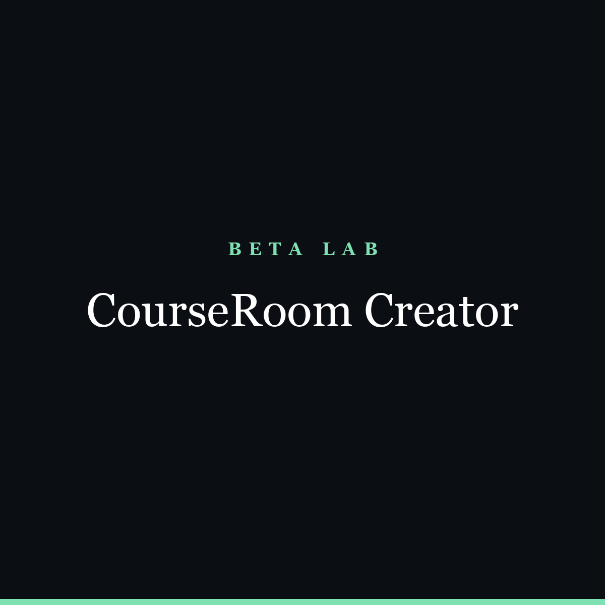CourseRoom Creator