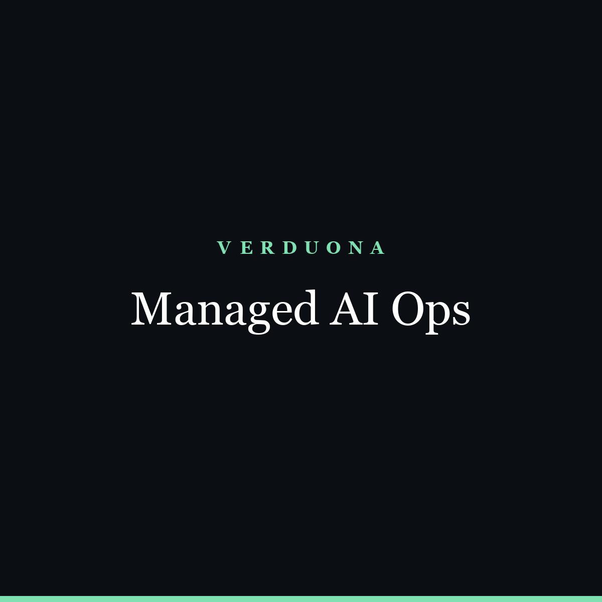 Managed AI Ops