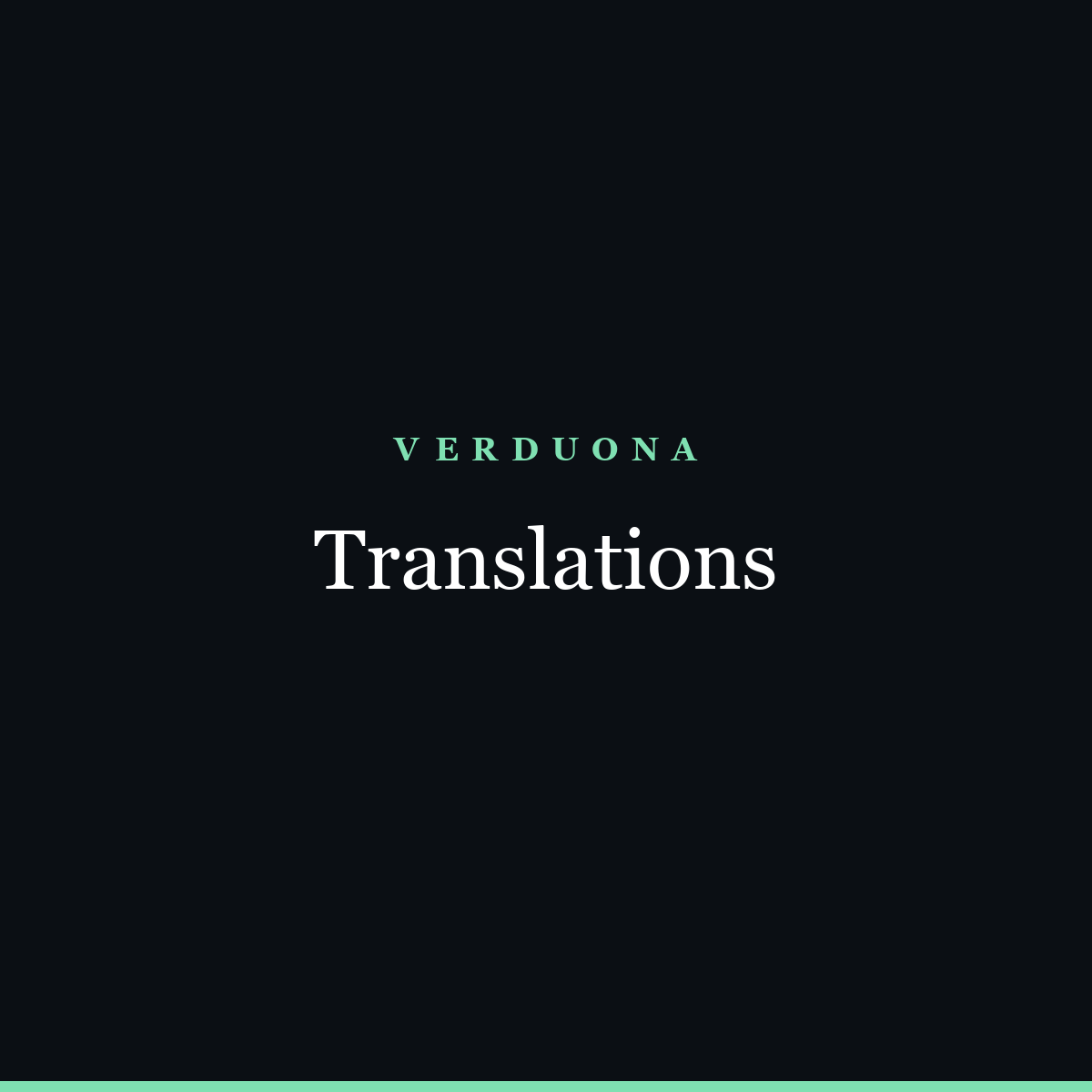 Translations — AI line, expert sign-off
